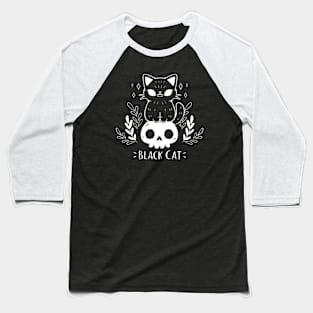 Black Cat Baseball T-Shirt